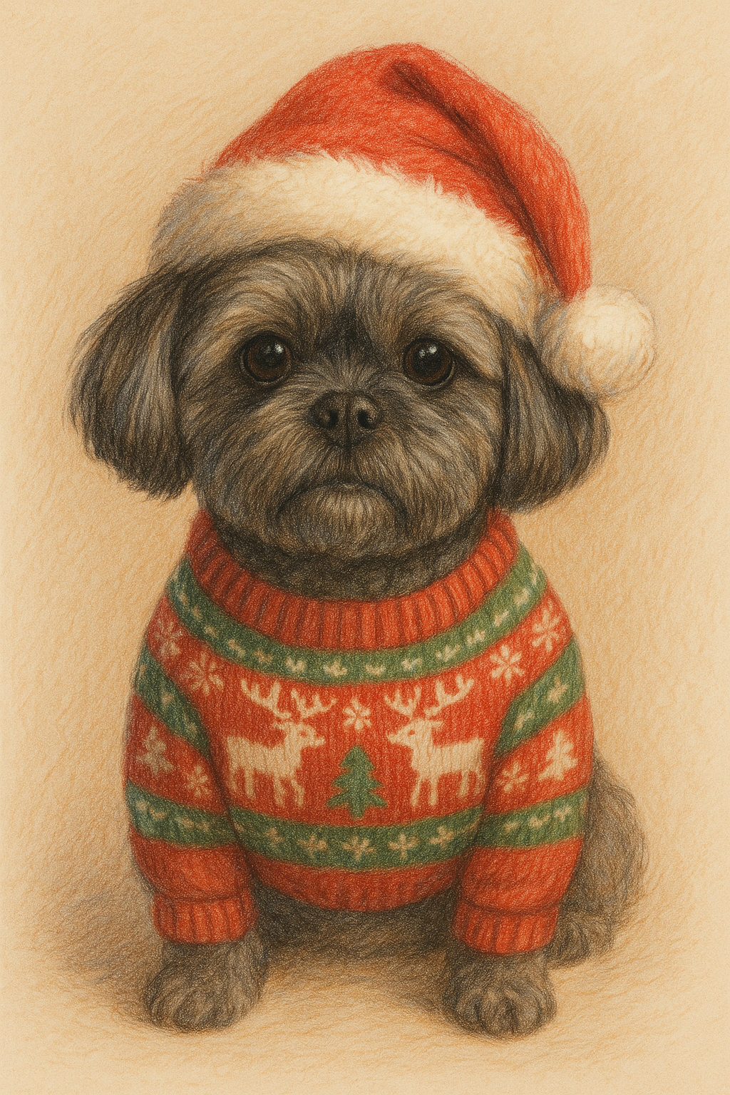 Custom pet portrait by The Family Portrait Company